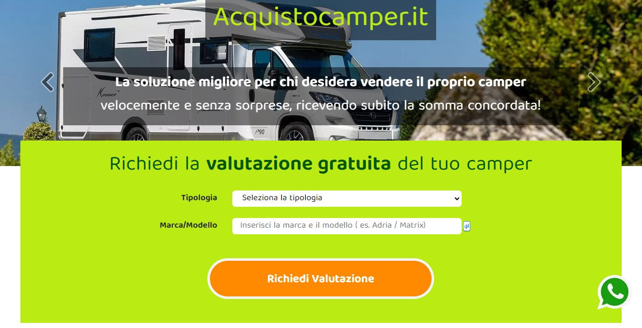 valutazione camper usati 